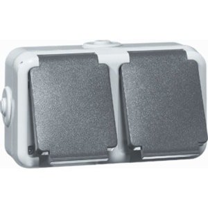 Honeywell Peha spatwaterdicht Wandstopcontact (WCD schakelmateriaal) - 00306211 - E2WJT