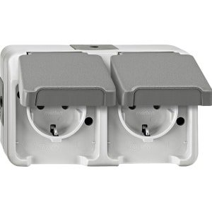 Schneider Electric Merten AQUASTAR Wandstopcontact (WCD schakelmateriaal) - MTN2321-8029 - E35BC