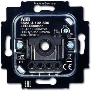 ABB Busch-Jaeger 6523U-102-500 LED Dimmer - 230V - fase aansnijding - 2W-100W