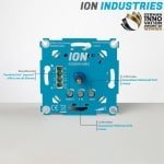 Award Winner Dimmer Fabrikant ION INDUSTRIES, Inbouw LED Dimmer 0.3-200 Watt (ID200W-MKII), knipperende LED? Slecht dimbaar? Niet instelbaar? De ION Dimmer is de oplossing! | ION INDUSTRIES