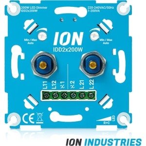 DUO LED Dimmer | 2x0.3-200 Watt | ION INDUSTRIES