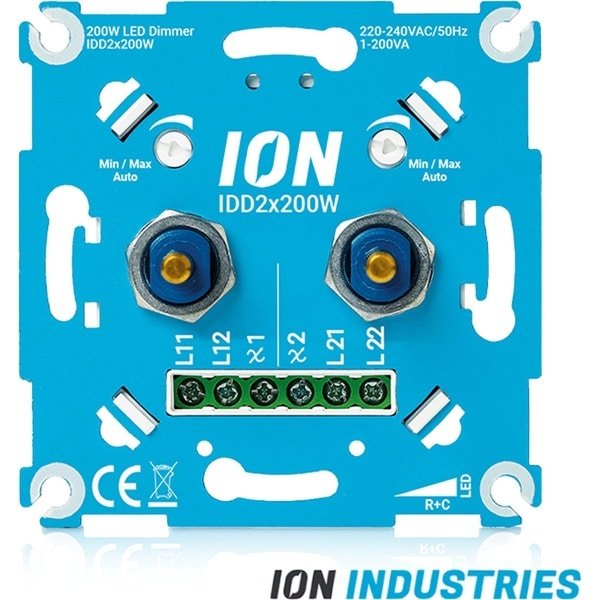 DUO LED Dimmer | 2x0.3-200 Watt | ION INDUSTRIES