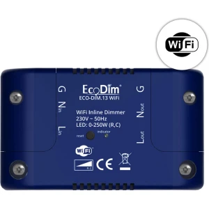 EcoDim WiFi led linline dimmer, ECO-DIM.13 WiFi, Min & Max instelbaar, plaatsing boven het plafond, 250W LED