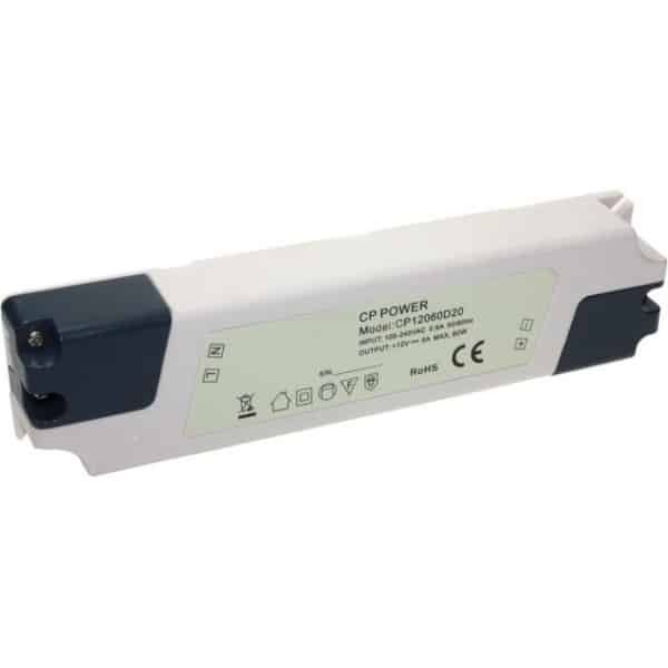 Inbouw adapter / voeding 12V/5A 60W