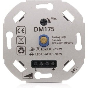 KOOPLED LED Dimmer - Universele Dimmer - Dimmer Inbouw - 0,5 tot 200W - Fase Afsnijding