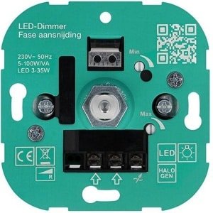 LED Dimmer Inbouw (T37) - 3-35W - 230V - Fase aansnijding