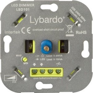 LED dimmer - 5-150W - Universeel - Inbouw