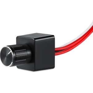 Licht Dimmer voor 12V DC - LED Rotary Dimmen Schakelaar voor Campervan Boot Truck - Halogeen Gloeilampen - 6A