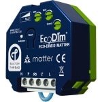 Matter led dimmer module 0-250W| Kleine inbouwdiepte | Voor alle merken pulsdrukkers | ECO-DIM.10 Matter