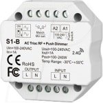 OPTONICA AC Triac draadloze RF dimmer + push dimmer LED en halogeen zonder panel