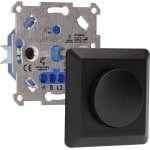 Proventa Premium Inbouw Dimmer voor LED, Halogeen en Gloeilampen - Auto Fase Aansnijding/Faseafsnijding, 3-250W - Universeel, Overbelasting & Oververhitting Beveiligd - Inclusief Zwart Afdekraam - Geschikt voor 2-Draads Systemen