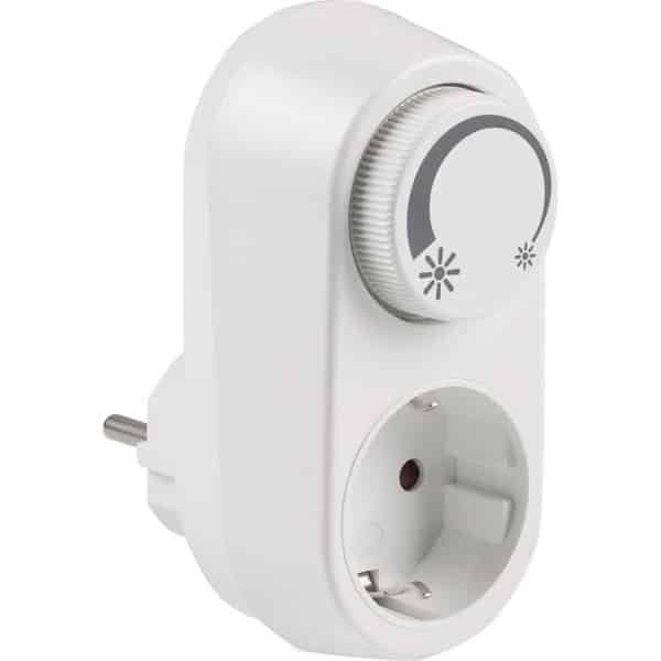 Q-Link Stekkerdimmer - LED Dimmer - Dimmer Stopcontact - 3 tot 24 Watt - Wit