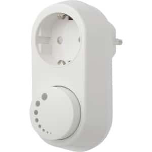 Stekkerdimmer voor led - Stopcontact dimmer, 0-100W LED - Niet geschikt voor Belgische stopcontacten - Wit