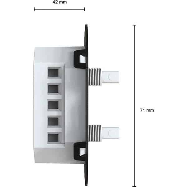 Universele LED duo dimmer | 2x200W | Fase af- en aansnijding